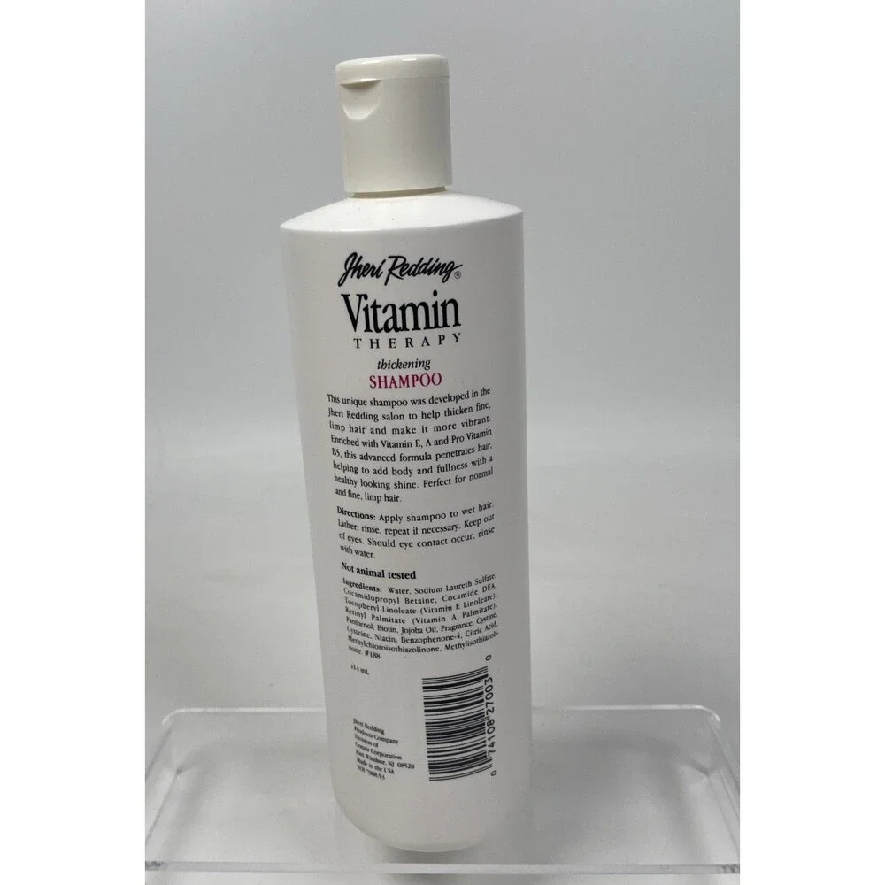 Jheri Redding Vitamin Therapy Thickening Shampoo Pro Vitamin B E A 14 Fl Oz VTG